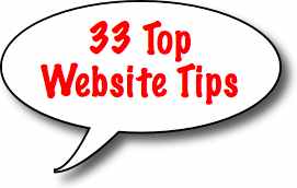 Learn 33 Top Website Tips to help your website