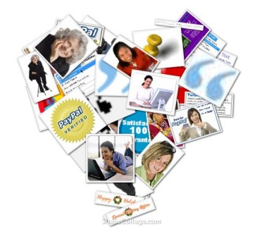 How to make a heart-shaped collage using photos and ShapeCollage.com