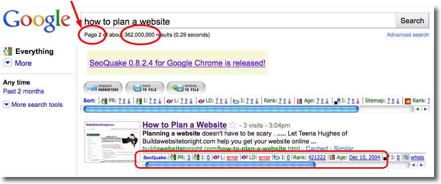 How to Plan A Website - SEO Experiment - page 2 - with Teena Hughes